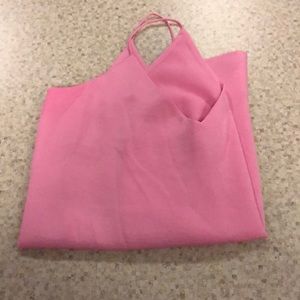 Pink Express dressy V cut tank